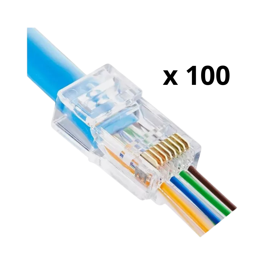 RJ45 Cat5e EZ Paquete de 100 Und